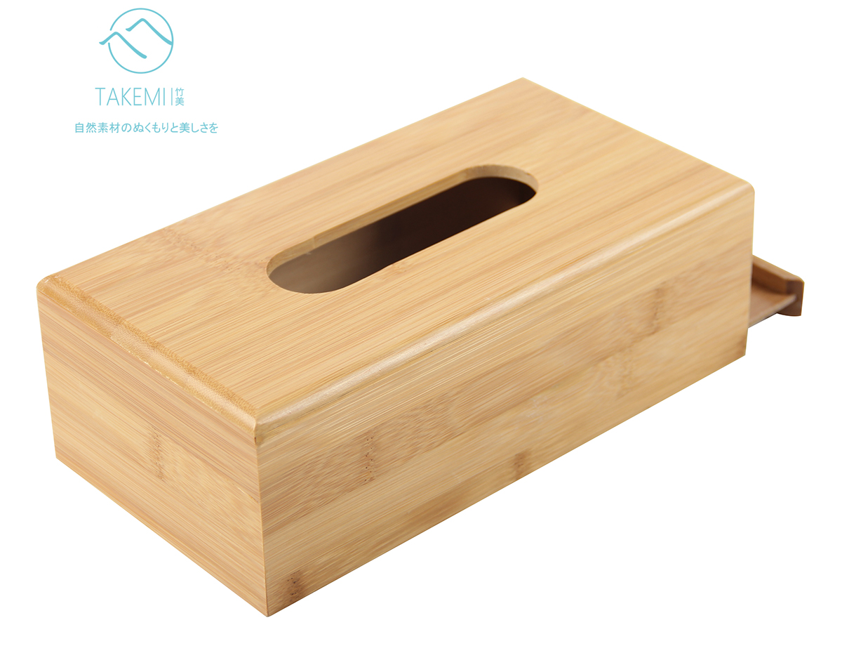 竹製ティッシュボックス